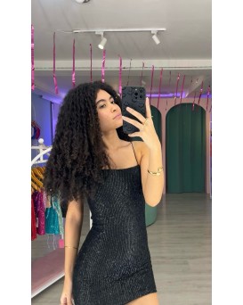 VESTIDO GAB PAETE ALÇA HMR